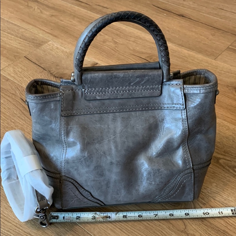 Frye Riviana Mini Tote in Ice gray leather handbag